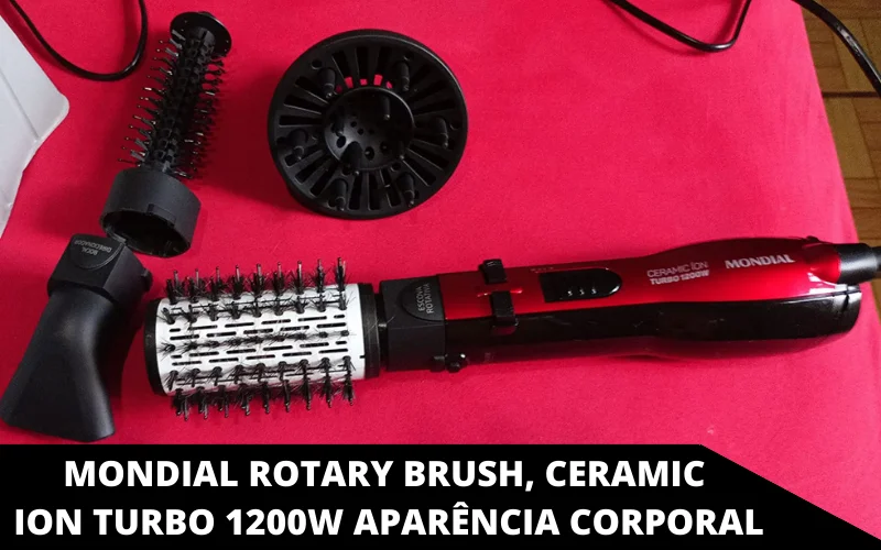 Mondial Rotary Brush, Ceramic ion Turbo 1200W aparência corporal