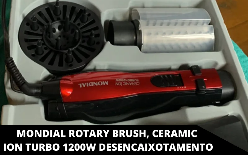Mondial Rotary Brush, Ceramic ion Turbo 1200W desencaixotamento
