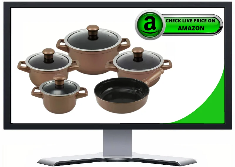 CeraFlame Duo Smart 5 piece copper cookware set