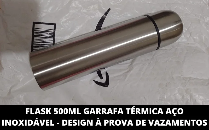 Flask 500ML Garrafa Térmica aço Inoxidável - Design à Prova de Vazamentos