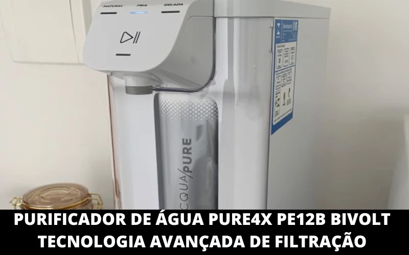 Purificador de áGua pure4x pe12B Bivolt Tecnologia Avançada de Filtração
