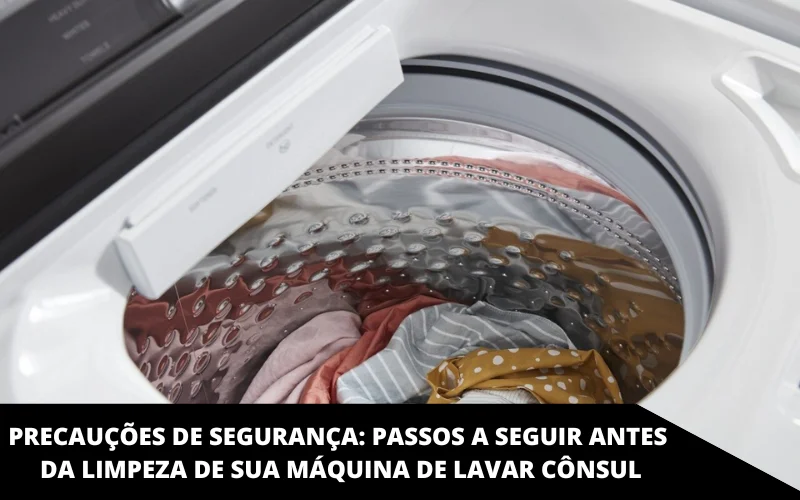 Precauções de segurança_ Passos a seguir antes da limpeza de sua máquina de lavar Cônsul